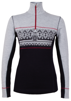 Dale of Norway Rondane Feminine Sweater - Navy/Grey/Red